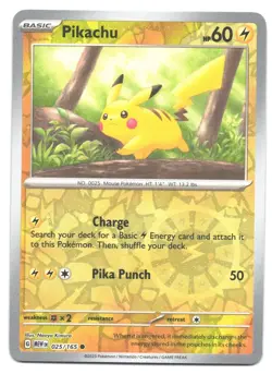 Pikachu 025/165 Cosmos Reverse Holo Costco Promo SV 151 Pokemon Card NM/LP - Image 1