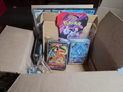 Pokemon Card Lot 90 IR Ex V/VMax/VStar Hits Sleeves Booster - Image 1