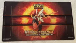 Pokemon Trading Card Game Playmat TCG Mega Blaziken EX Premium Collection 2015 - Image 1