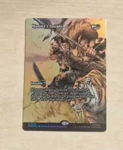 Hunter's Insight #0035 Foil Mythic Borderless Card - MTG Marvel Spiderman 2025 - Image 1