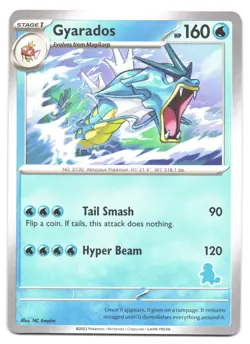 GYARADOS - MY FIRST BATTLE DECK STAMP SQUIRTLE ENGLISH POKEMON CARD NM/LP - Image 1