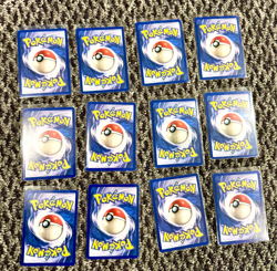 Kabuto 1st Edition 50/62 Fossil - 12 CARD LOT all MP to LP/LP+ see photos - Image 2