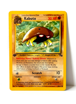 Kabuto 1st Edition 50/62 Fossil - 12 CARD LOT all MP to LP/LP+ see photos - Image 5