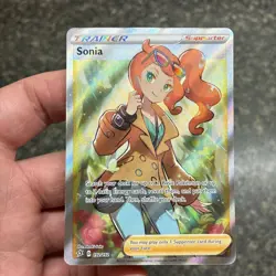 Pokemon TCG Sonia Rebel Clash Holo Full Art Ultra Rare Card 192/192 NM Mint - Image 1