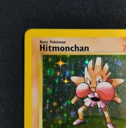 Hitmonchan 007/102 Base Set Unlimited Holo Pokemon Tcg Card Heavily Played - Image 3