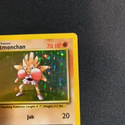 Hitmonchan 007/102 Base Set Unlimited Holo Pokemon Tcg Card Heavily Played - Image 4