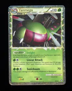 Yanmega Prime 98/102 Holo Pokemon TCG Heartgold Soulsilver Triumphant Card MP - Image 1