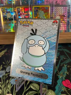 ??SHINING Psyduck Non-TCG 2024 SHINY POKEMON Card Kanto Peru Foil NM?? - Image 2