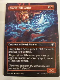 Storm-Kiln Artist (Borderless) Commander Masters Regular - Image 1