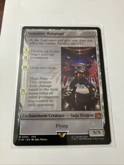 MTG 1x Summon: Bahamut MINT Final Fantasy EDH FIN Magic Gathering Saga Dragon - Image 1