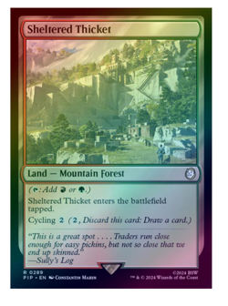 Sheltered Thicket - Foil Fallout MTG - Image 1