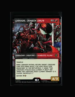 MTG: Carnage, Crimson Chaos (Borderless) #227 R Foil NM Marvel's Spider-Man - Image 1