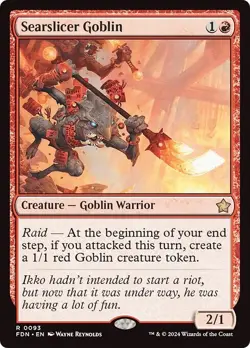 SEARSLICER GOBLIN mtg NM-M Foundations 1 Rare - Image 1