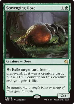 SCAVENGING OOZE x4 mtg NM-M Foundations 4 Rare - Image 1