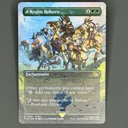 A Realm Reborn Borderless Chocobo Track FOIL MTG Final Fantasy NM - Image 2