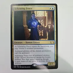 MTG Scheming Fence Streets of New Capenna 217 Regular Rare - Image 2