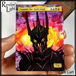 Sauron, the Dark Lord Alter - Hand Painted MTG Altered Art Magic the Gathering - Image 1