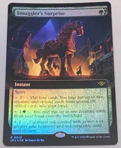 Foil Smuggler's Surprise Extended Art Outlaws of Thunder Junction MTG UNPLAYED - Image 1
