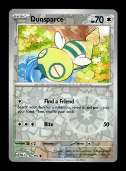 Pokemon Paldea Evolved Dunsparce 156/193 Reverse Holo - Image 1