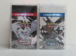 (2) Lot 2025 Pokemon White Flare & Black Bolt Sealed Booster Bundle Display Box - Image 1