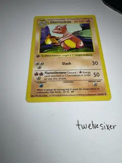 Pokemon TCG Charmeleon Base Set 24/102 Regular 1st Edition Uncommon Shadowless - Image 2