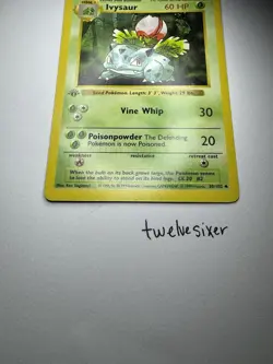 Pokemon TCG: Base Set 1st Edition Shadowless Uncommon: Ivysaur 30/102 Near Mint - Image 2