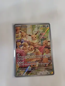 Pokemon TCG Eevee 188/167 Full Art Illustration Rare Twilight Mascarade NM - Image 1