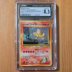 Blaine's Moltres 146 Pokemon 1999 Holo Gym Challenge 2 Japanese Swirl CGC 8.5 - Image 1