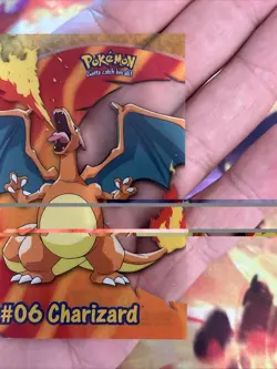 Topps Pokemon 2000 Charizard #06 PC3 TV Animation Edition Fire - Image 4