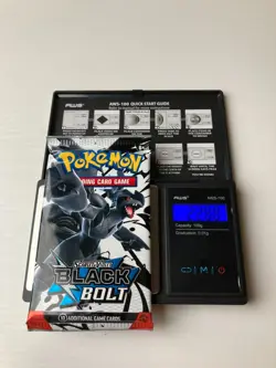 22.88g HEAVY Pokemon Scarlet & Violet Black Bolt Booster Pack New Sealed - Image 1