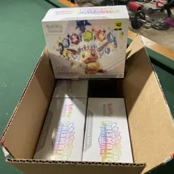 Pokemon Prismatic Evolutions ETB case of 4 boxes Dollar General - Image 1