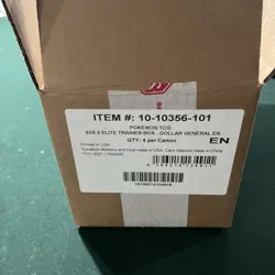 Pokemon Prismatic Evolutions ETB case of 4 boxes Dollar General - Image 3