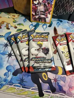 Pokemon S&V Destined Rivals & Journey Together Fun Packs Factory Sealed Lot of 7 - Image 3