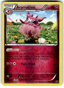 Pokemon TCG Aromatisse 93/146 XY Base Set Reverse Holo LP - Image 1