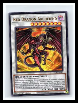 Yugioh! Red Dragon Archfiend - SDCK-EN045 - Ultra Rare - 1st Edition - Holo Foil - Image 1