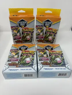 ??Lot of 4 Pokemon TCG Mystery Power Boxes 2022 - 3 Packs each box + 1 code card 728192536908 - Image 1