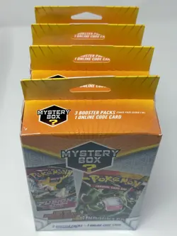 ??Lot of 4 Pokemon TCG Mystery Power Boxes 2022 - 3 Packs each box + 1 code card 728192536908 - Image 4