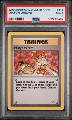 Misty's Wrath 114/132 Gym Heroes Regular for sale online - Image 1