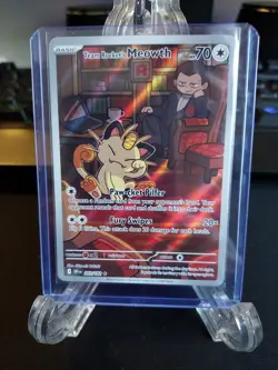 Pokemon TCG Team Rockets Meowth Card 203/182 NM Condition - Destined Rivals - Image 2