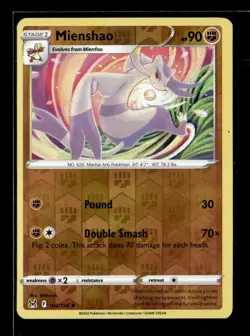 Pokemon Mienshao 104/196 Lost Origin Reverse Holo Uncommon 2 Card Lot - Image 1