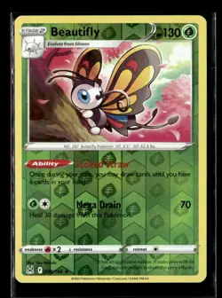 Pokemon Beautifly 008/196 Lost Origin Reverse Holo Rare 3 Card Lot - Image 1