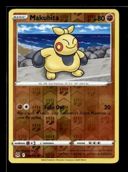 Pokemon Makuhita 097/196 Lost Origin Reverse Holo Common 2 Card Lot - Image 1