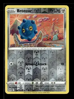 Pokemon Bronzor 125/196 Lost Origin Reverse Holo Common 2 Card Lot - Image 1
