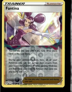 Pokemon Fantina 157/196 Lost Origin Reverse Holo Uncommon 2 Card Lot - Image 1