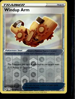 Pokemon Windup Arm 170/196 Lost Origin Reverse Holo Uncommon 3 Card Lot - Image 1