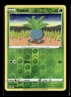 Pokemon Oddish 001/196 Lost Origin Reverse Holo Common 2 Card Lot - Image 1