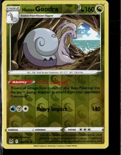 Pokemon Hisuian Goodra 134/196 Lost Origin Reverse Holo Rare 2 Card Lot - Image 1