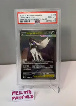 PSA 10 Mega Absol ex 180/132 Mega Evolutions SIR GRADED POKEMON CARD English - Image 2
