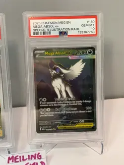 PSA 10 Mega Absol ex 180/132 Mega Evolutions SIR GRADED POKEMON CARD English - Image 3