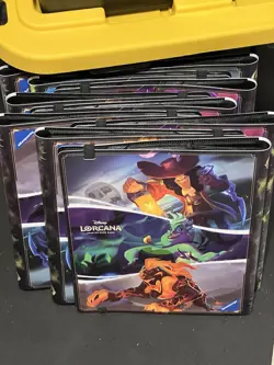 Lot of 10 Disney Lorcana Villians 9 Pocket Binder Portfolio Holds 252 Cards each - Image 1
